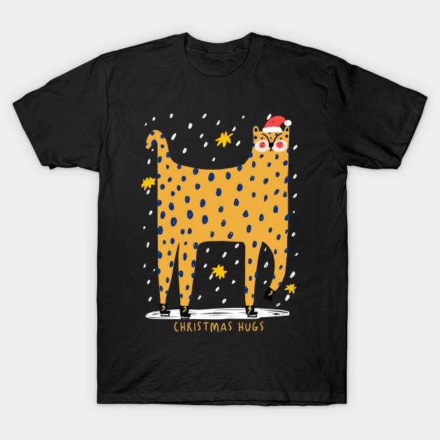 CHRISTMAS HUGS T-Shirt by NICHOLACOWDERYILLUSTRATIONS 